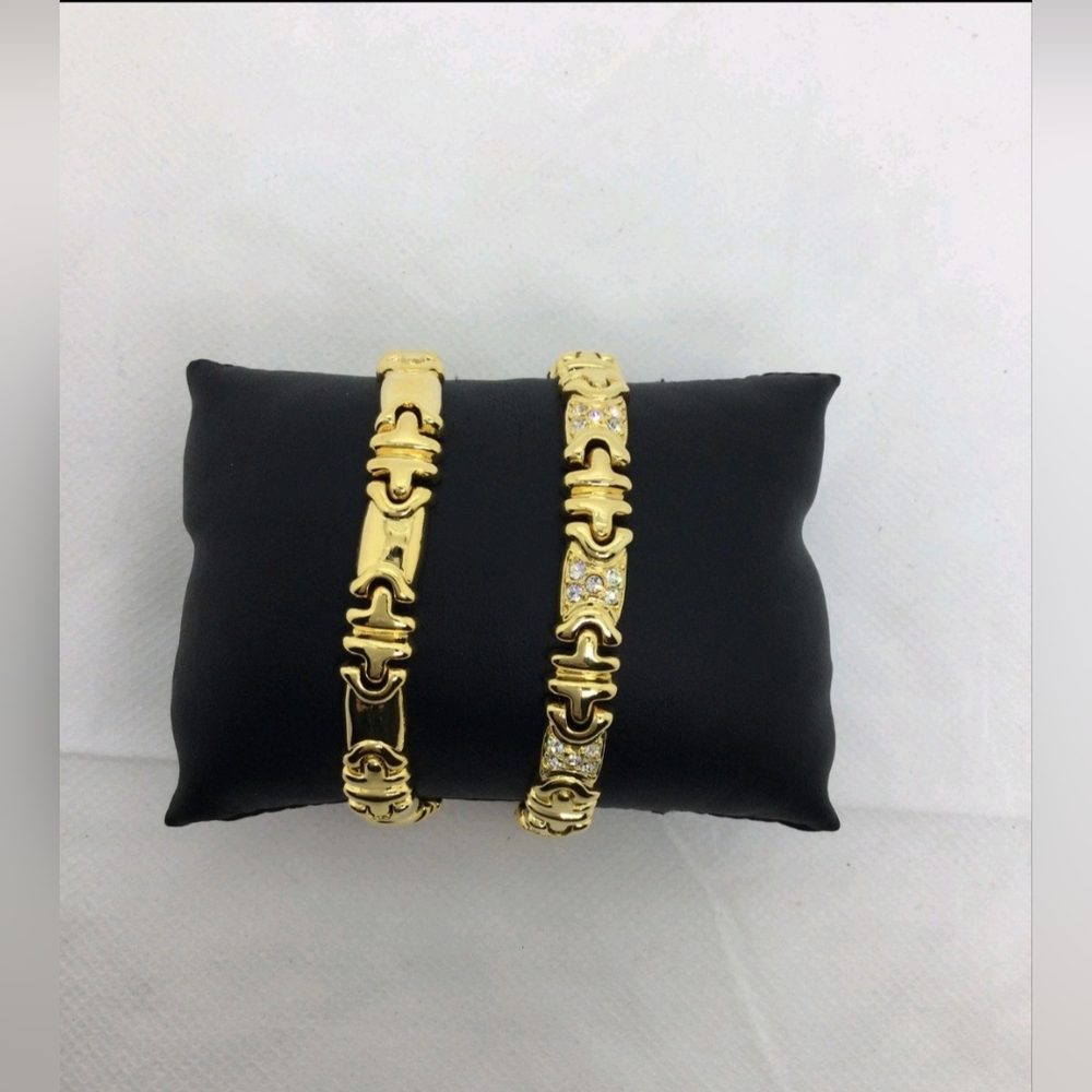 Joan Rivers Classics Collection Goldtone Bracelet Set NOS 7"